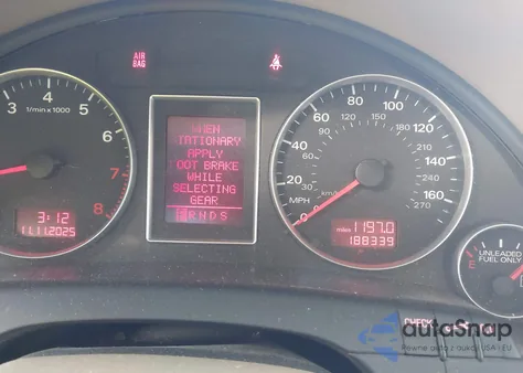 2007 Audi A4 3.2 z USA, uszkodzony, nr VIN WAUDH78E17A015014